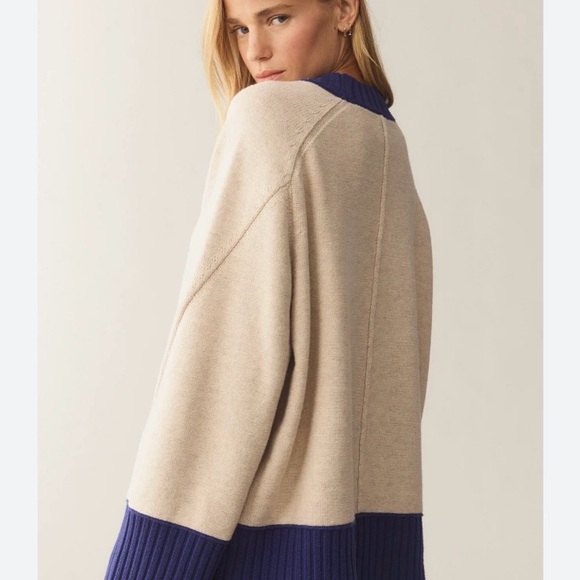 NWT Anthropologie Maeve Chandler Crewneck Pullover Relaxed Sweater $168 XL - Picture 3 of 12